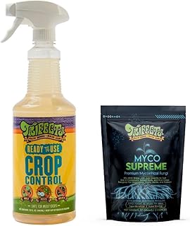 Trifecta Natural Grower Discounted Bundle Pack: Crop Control and Myco Supreme Root Enhancer - Help Defeat Mildew, Mold, Mites and Boost Your Roots to Increase Nutrient Uptake (32 oz and 2 oz)