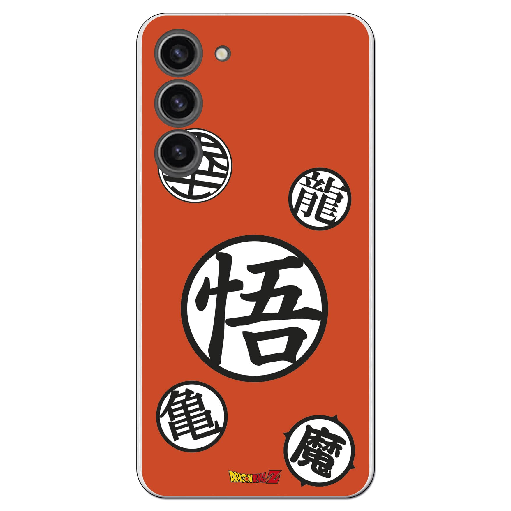 Personalaizer Case Compatible with Samsung Galaxy S23 Plus Flexible TPU Silicone Transparent with Dragon Ball Z Design - Symbols