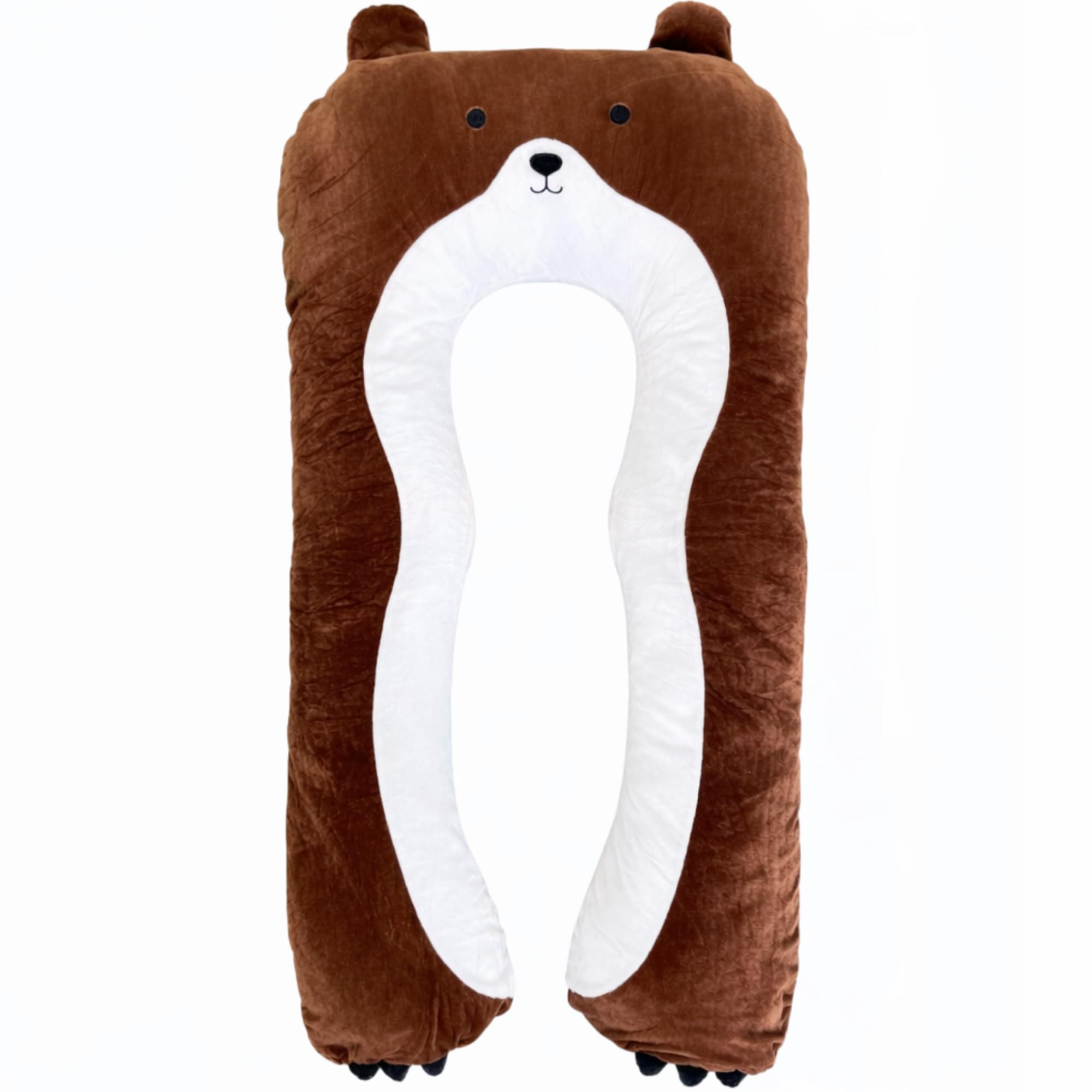 DRACA Poduszka do spania na boku dla dzieci, pingwin, komfortowa poduszka, antystresowa, ADHD, poduszka dla dzieci, poduszka do spania, dla zwierząt, wielofunkcyjna poduszka w kształcie zwierzęcia,
