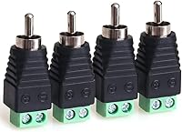 Vista 12 de Moborest - Adaptador de conectores RCA de audio/phono, chapado en oro