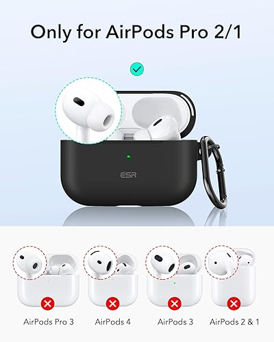 Miniatura 2 de ESR Funda para AirPods Pro 2, compatible con Airpods Pro de 2 generación (202320222019), compatible con MagSafe, cierre magnético de tapa,