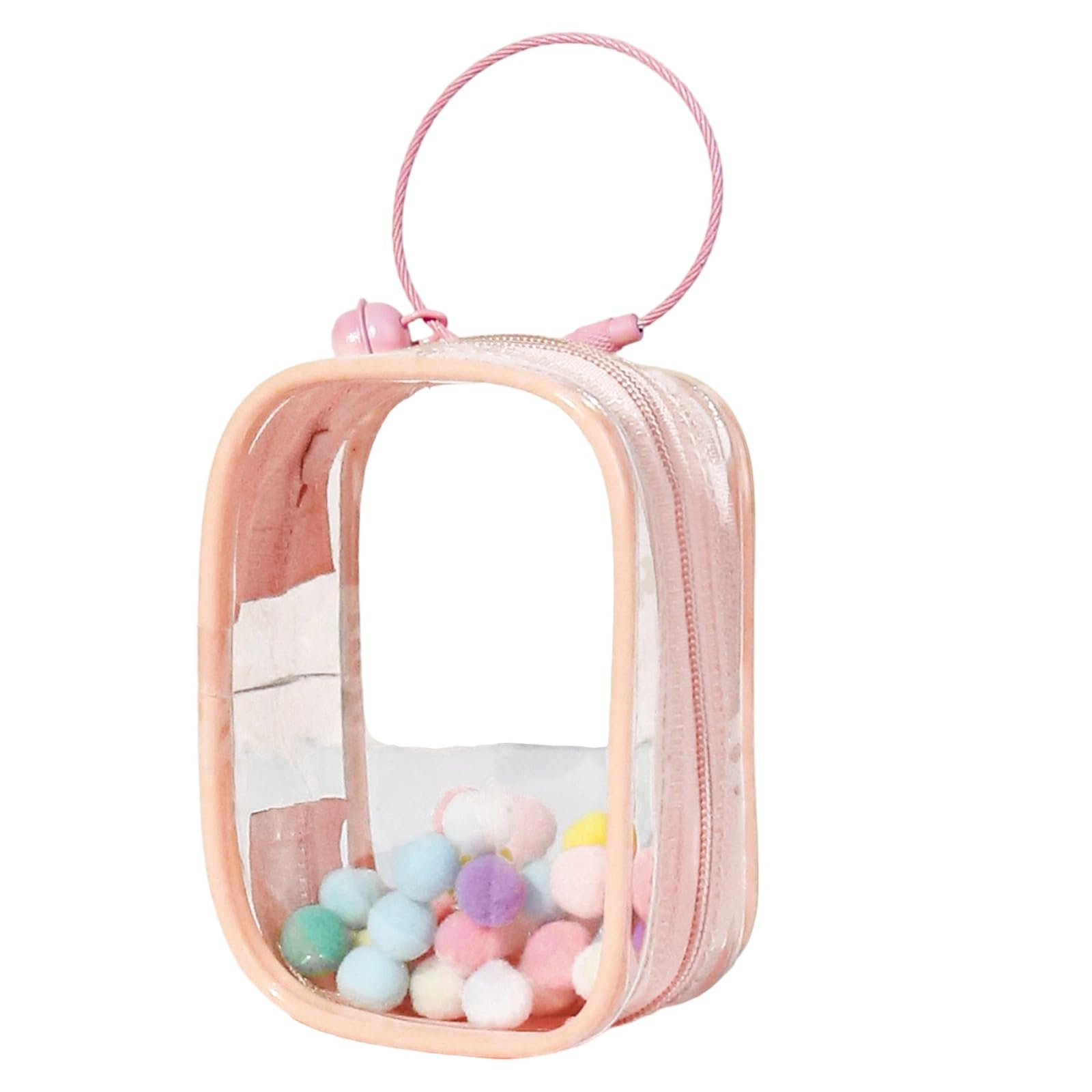 APGLSXY Sturdy PVC Clear Storage Bag for Baby Items and More Portable Designs for Easy Transportation Daily Casual Use Round Fashionable Pouches