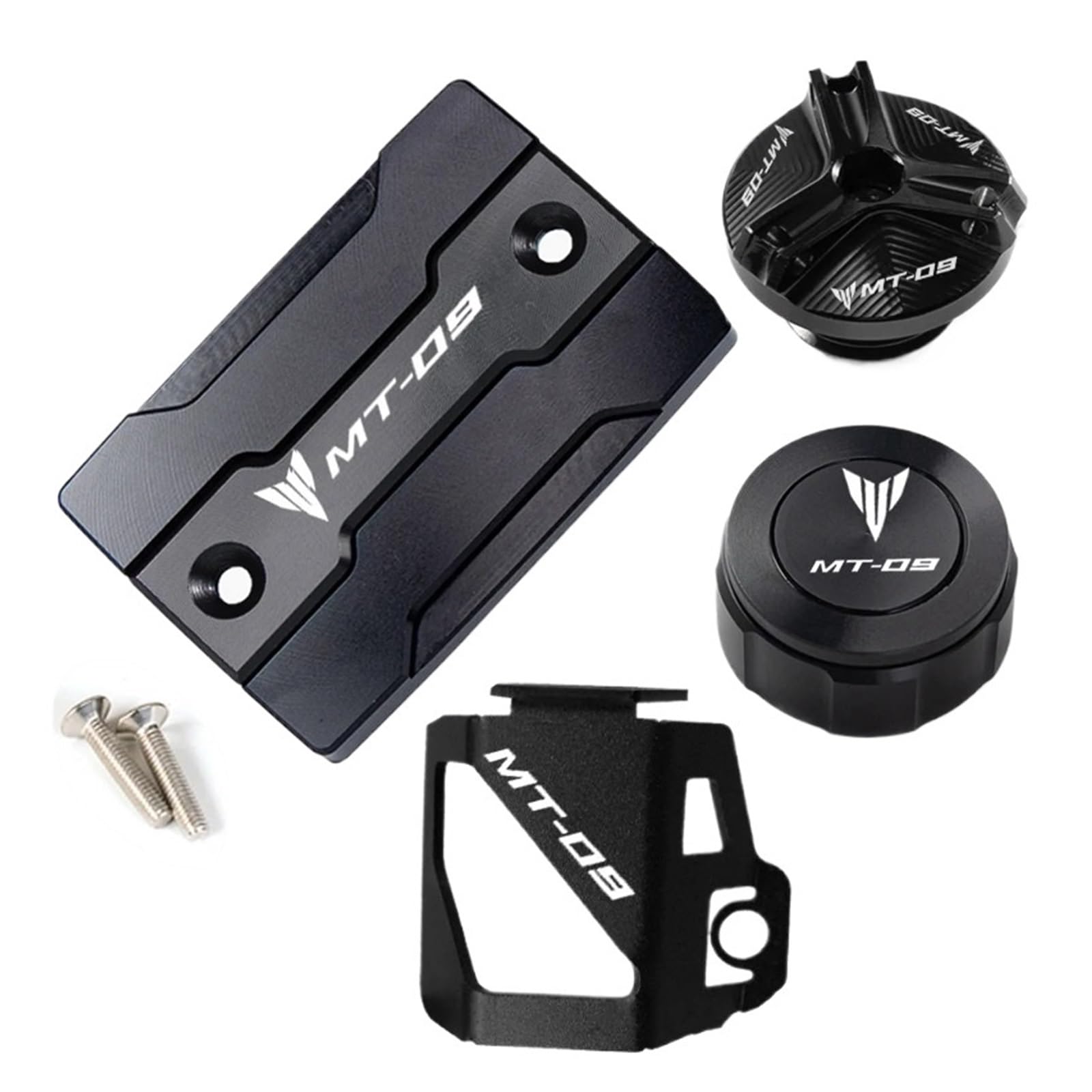 AJLVDY Compatible with MT09 MT-09 Mt 09 FZ09 2014-2022 Accessories Front and Rear Brake Fluid Cover Protective Shell and Fill Port Protective