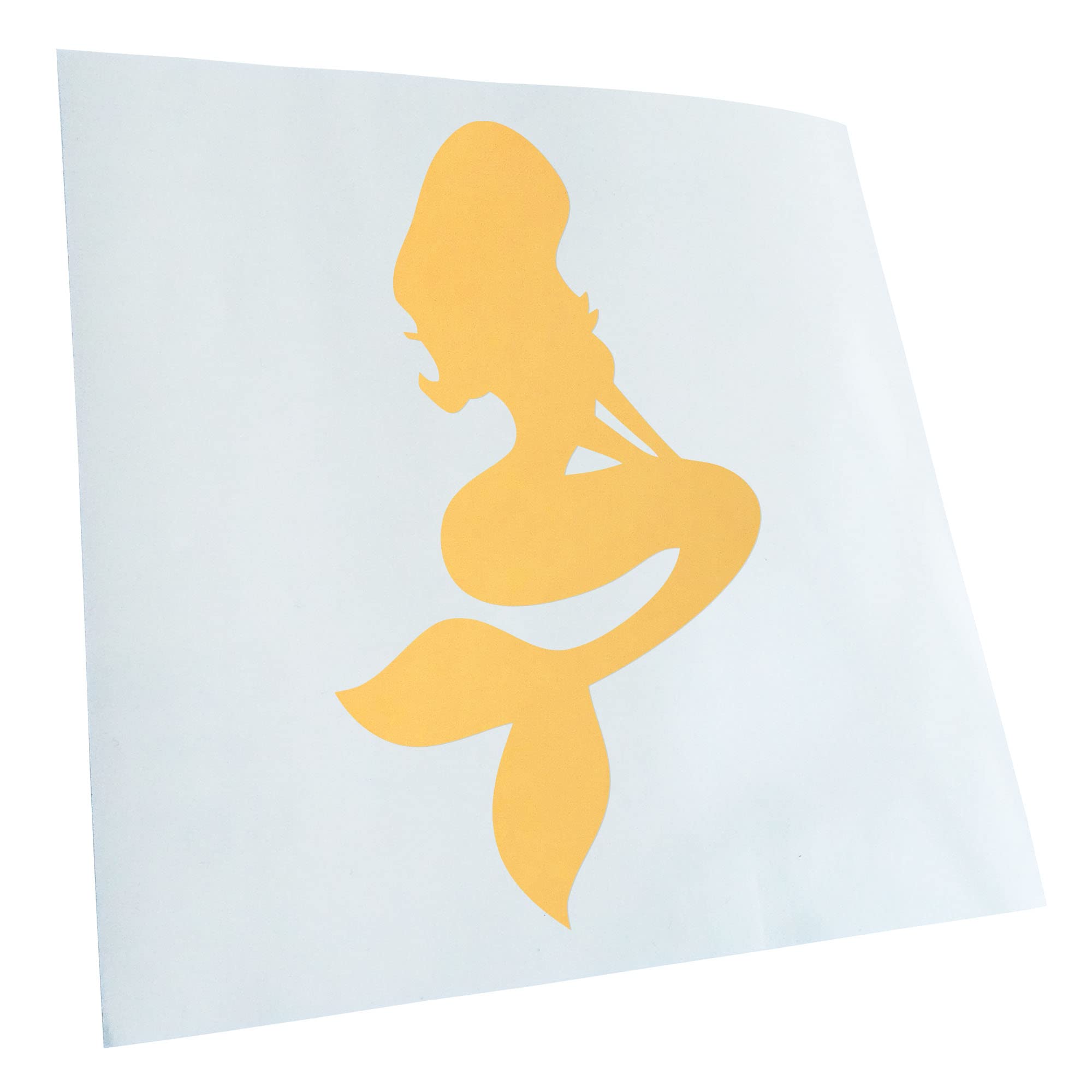 Kiwistar - Car Sticker - Cream - 17.5 x 10 cm Mermaid 2 - Mermaid - Rear Window Car Sticker Weatherproof for Car Truck Moped Truck - Sticker Exterior Self-Adhesive Tuning Accessories for Windows