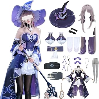 Women Cosplay Costume Dress Uniform Outfit Halloween Full Accessories