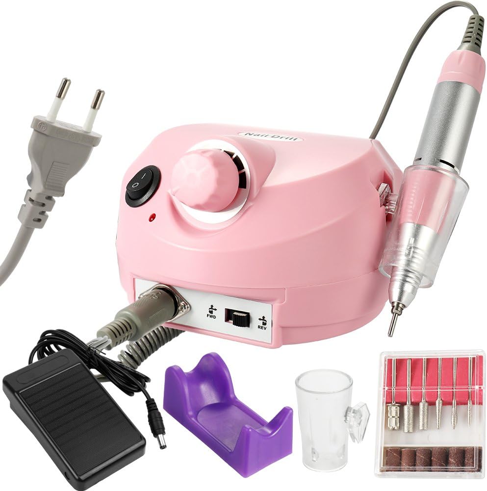 Anself Professional Electric Drill Machine File Polisher Manicure Kits Nail Salon Tools