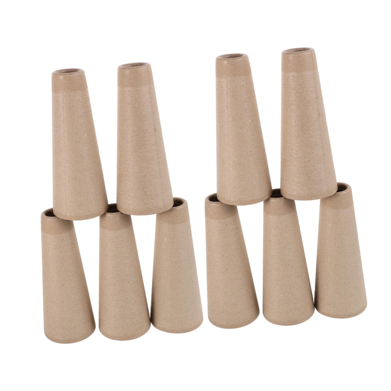 KALLORY 10Pcs Wool Winding Tubes Reliable Paper Yarn Ball Winder with Slot for DIY Knitting Weaving Efficient and Versatile Cardboard Tube for Various Textile Projects