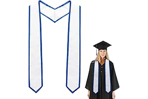 Personalized White Graduation Stole to Write On