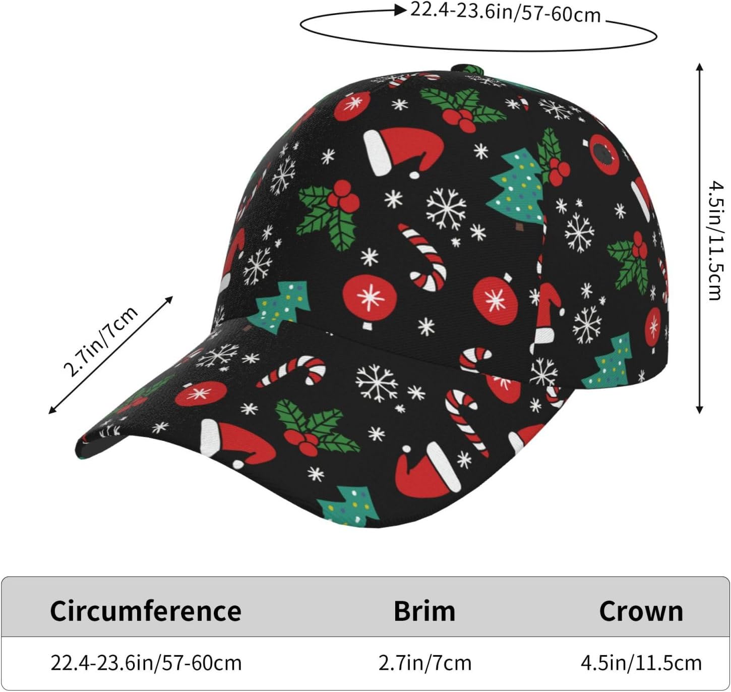 Funny Christmas Plaid Pattern Trucker Hat for Women Men Xmas Holiday Baseball Cap Adjustable Running Travel Hats