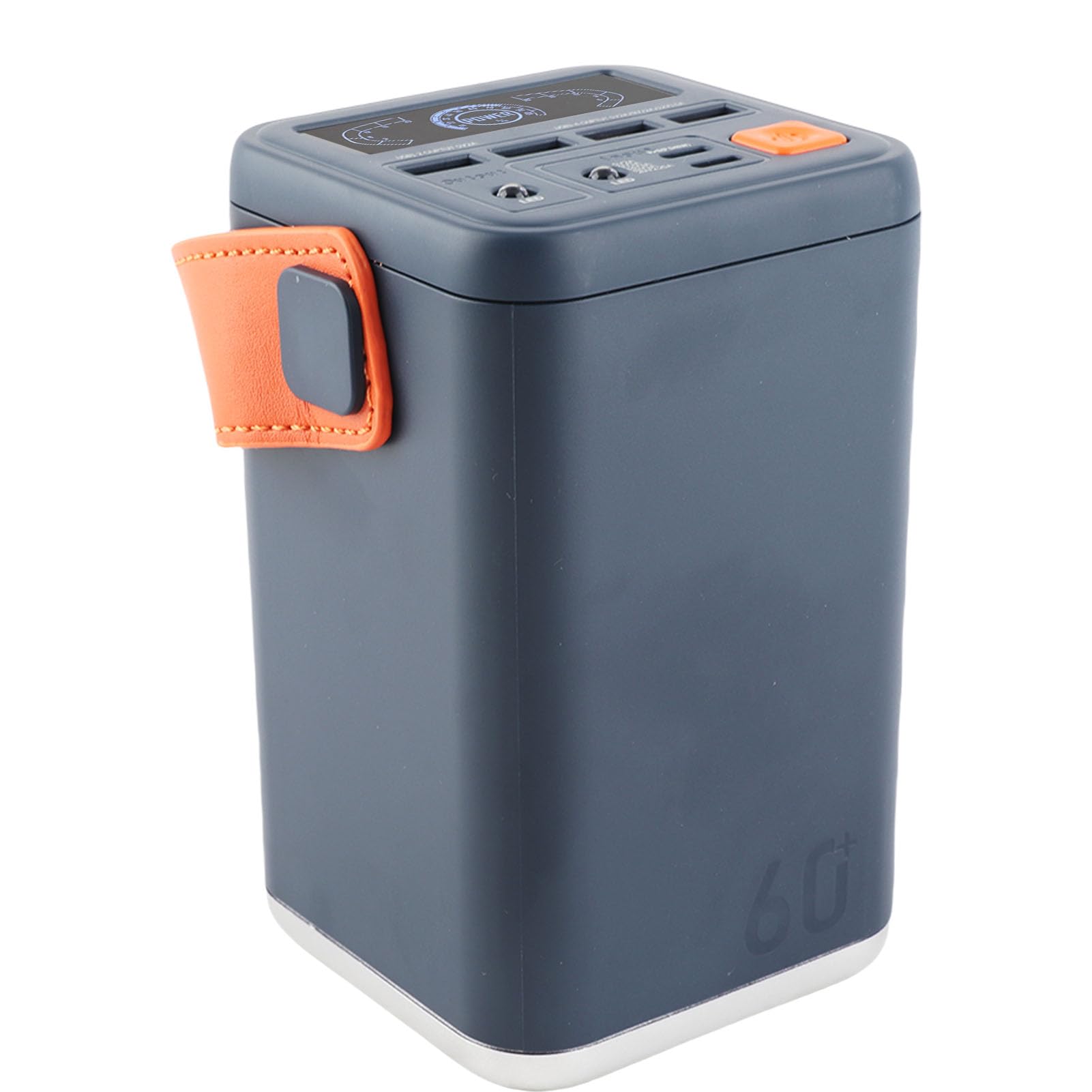 Station d'alimentation portable 36 W, charge rapide, capacité 60 000 mAh, générateur solaire d'urgence 5 en 1 avec écran haute luminosité, protection contre les courts-circuits pour une