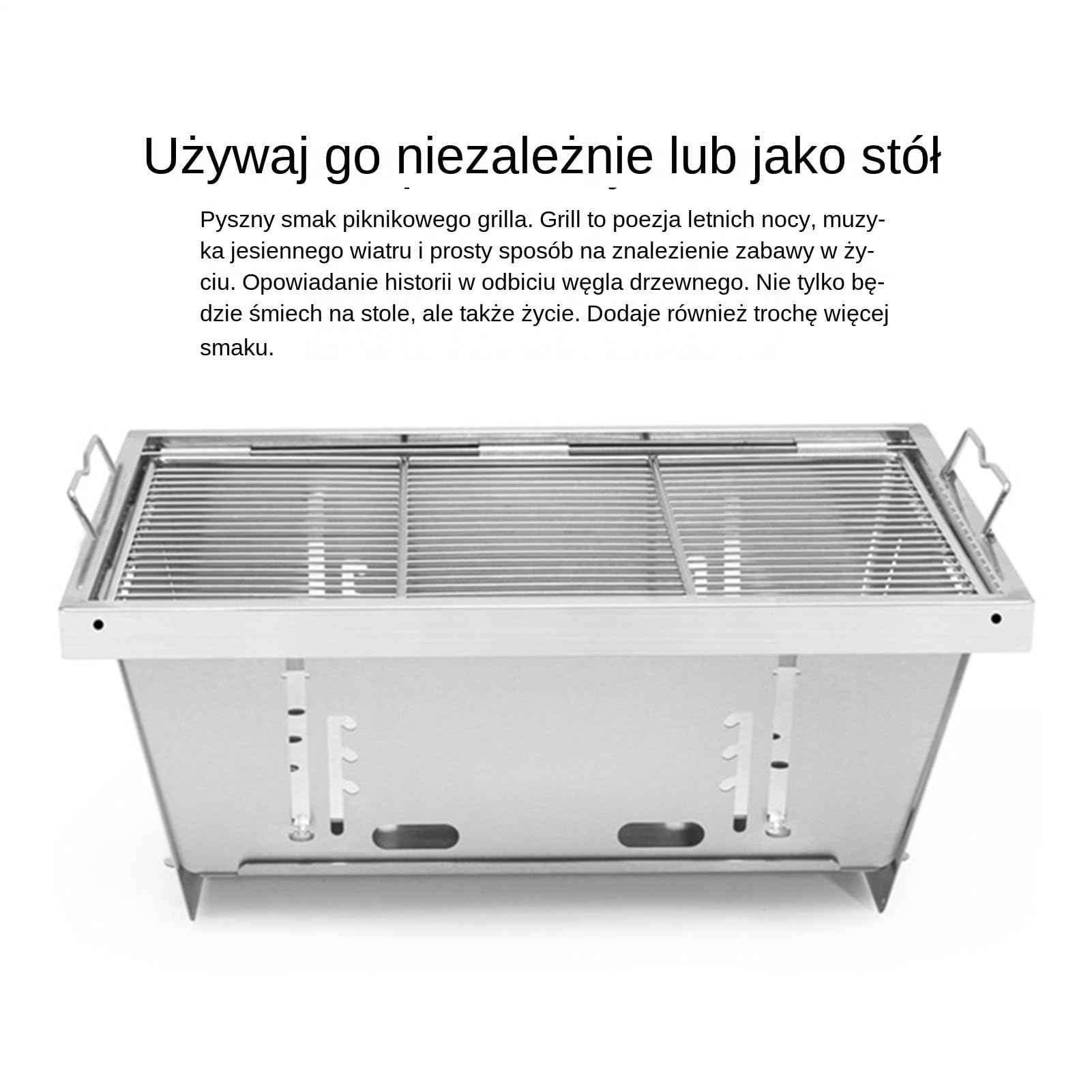 Przenośny Grill do Barbecue Interaktywne Zabawki Z Nylonową Kością | z Pokrowcem do Przechowywania Składane Rękojeści Do Kempingu Pikników Grillowania W Ogrodzie Na Plaży Dla Spotkań Rodzinnych