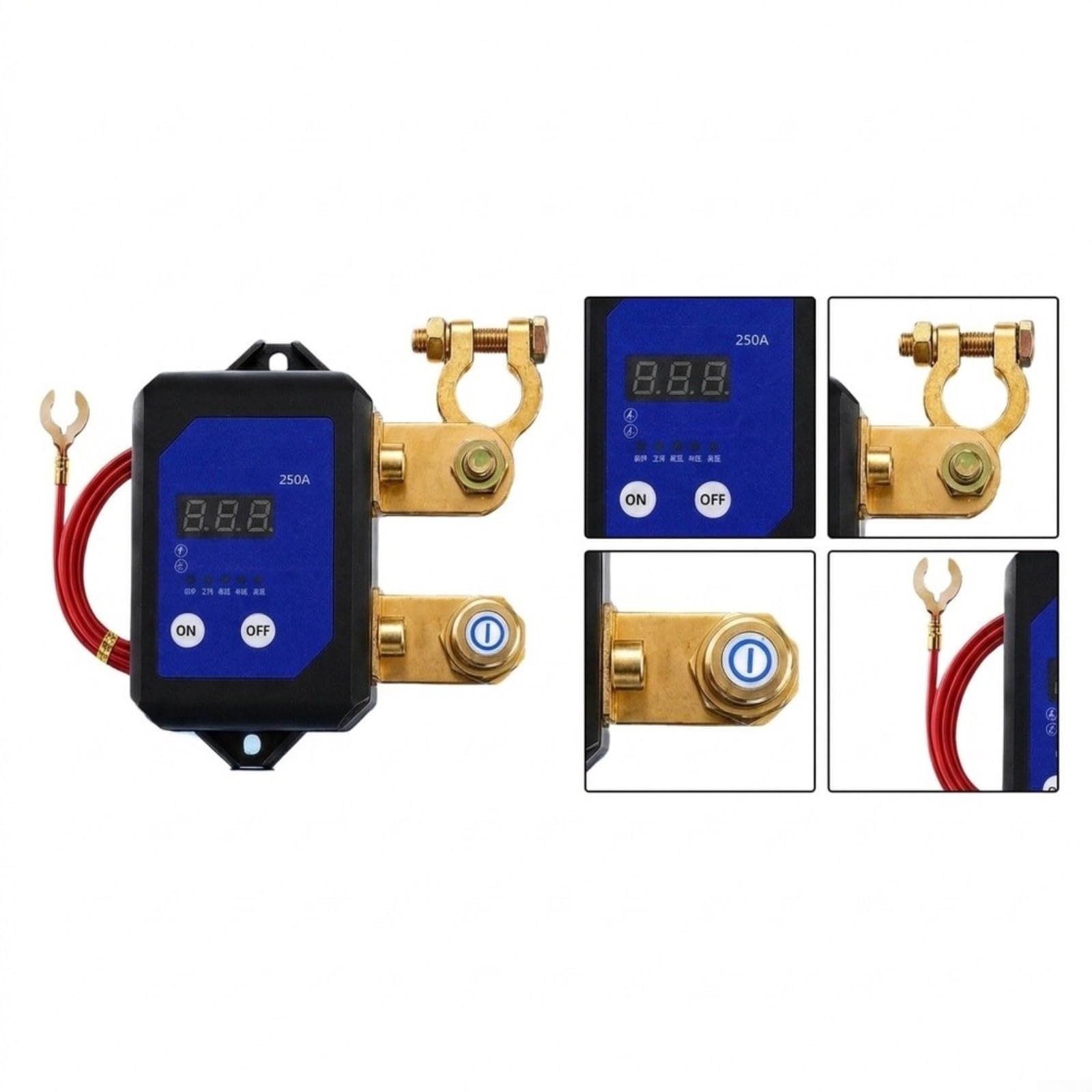 Interruptor de separación de batería 12 V 24 V 250 A con mando a distancia