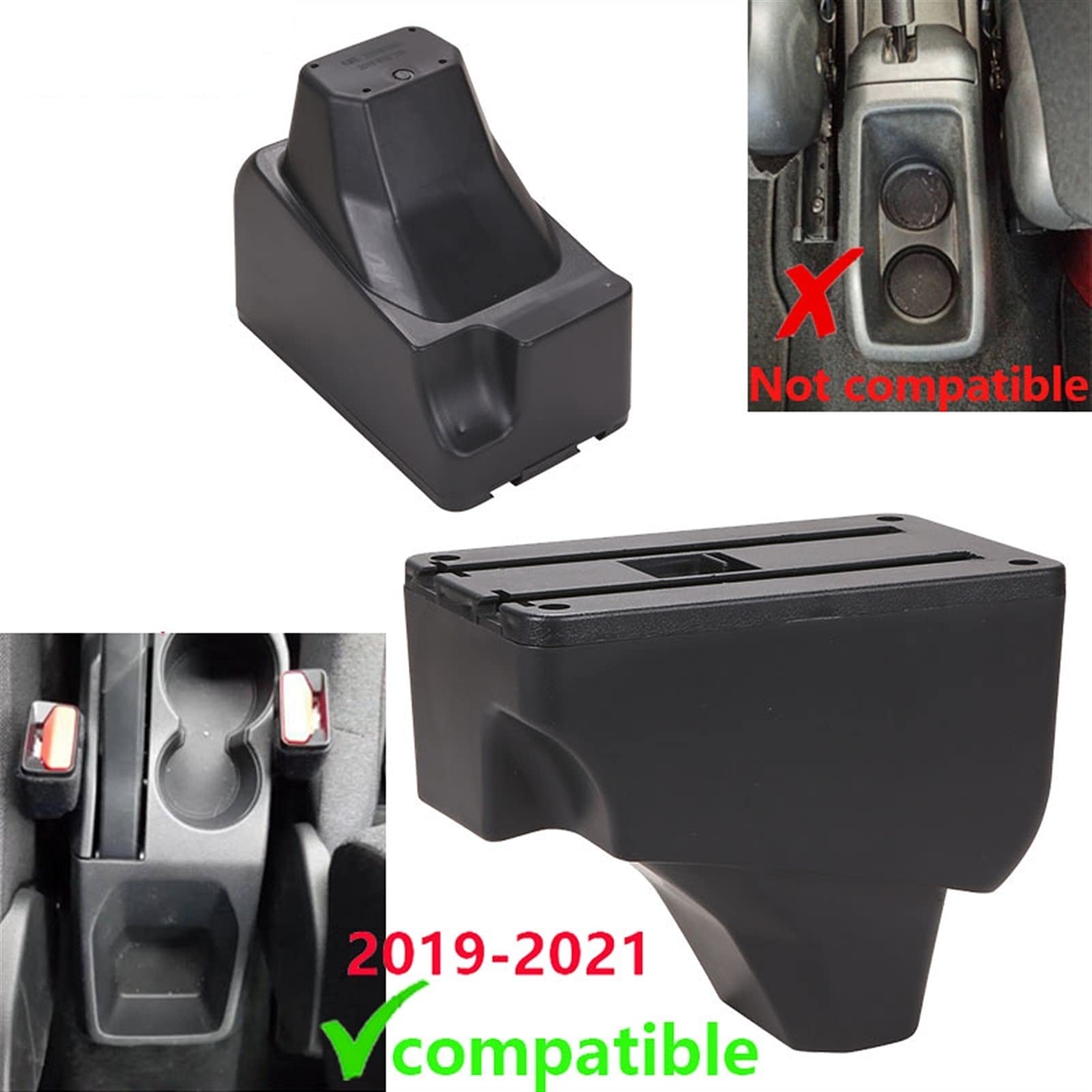 Reposabrazos central Uso Apto Para Peugeot 2008 Reposabrazos Para Peugeot 208 Caja De Reposabrazos De Automóviles 2019 2020 2021 Piezas De Retroceso Caja De Almacenamiento Interior Accesorios USB De M