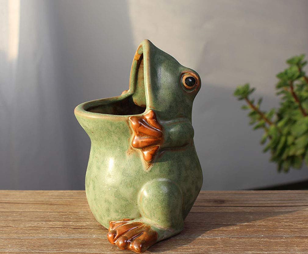 Amazon.com: MONMOB Ceramic Frog Shaped Plant Pot Bonsai Flower Pot ucculent  Planter Multipurpose Pot Garden Outdoor Decor Outdoor Planter Plants Patio  Balcony Yard Lawn Ornament Gifts for Women(4.3") : Patio, Lawn &