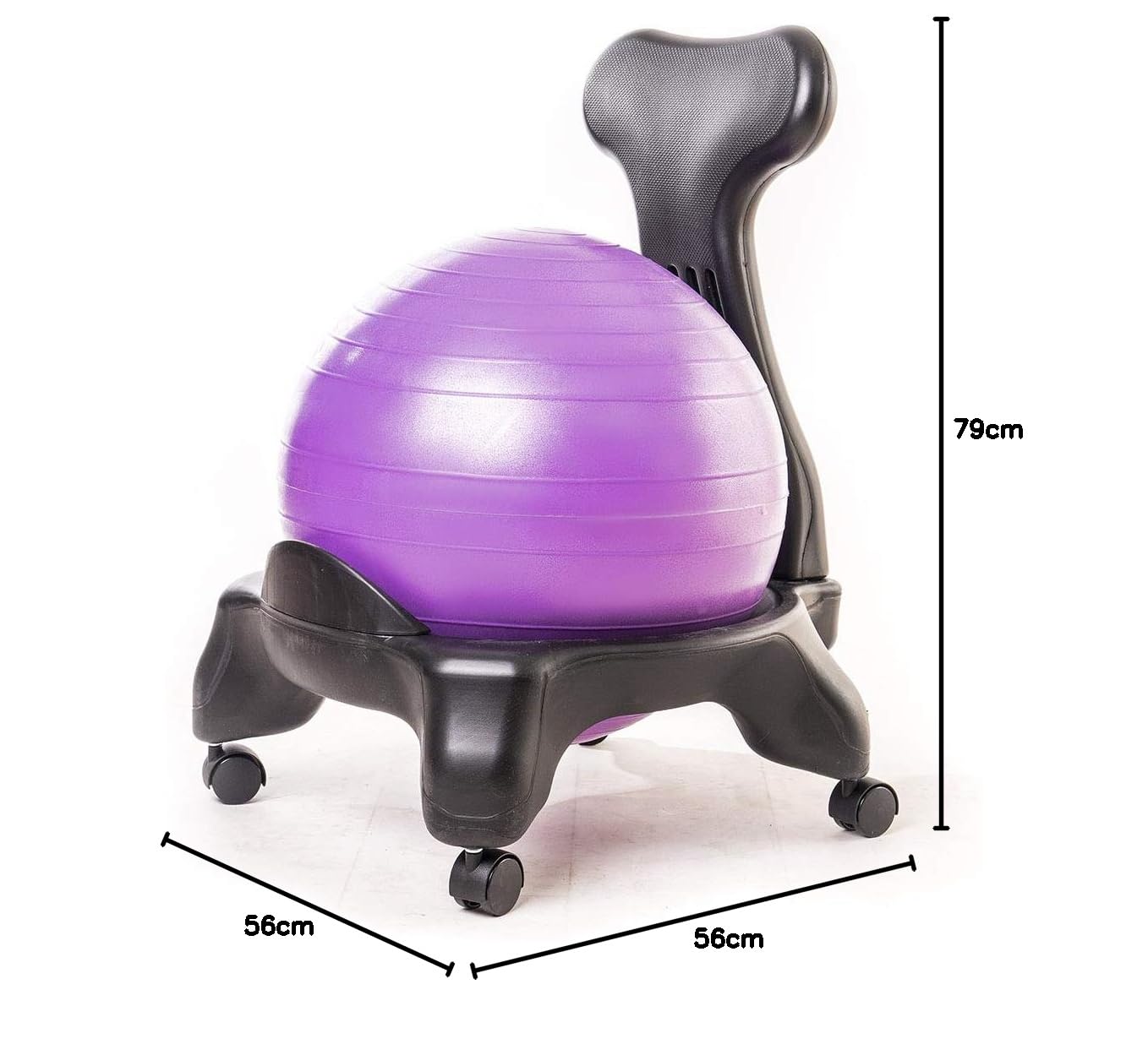 Sedia Ergonomica Active Chair Con Pallone - Arancione, Per Postura E Esercizio - Foto 7