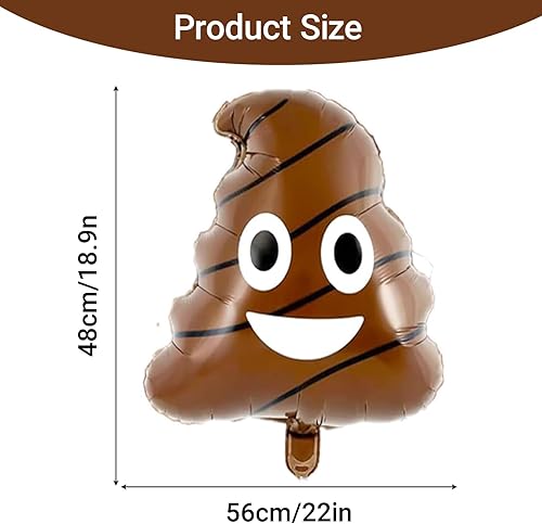 Miniatura 2 de 6 globos grandes para caca de aluminio, divertidos globos de aluminio para fiestas, adecuados para varias decoraciones de fiesta