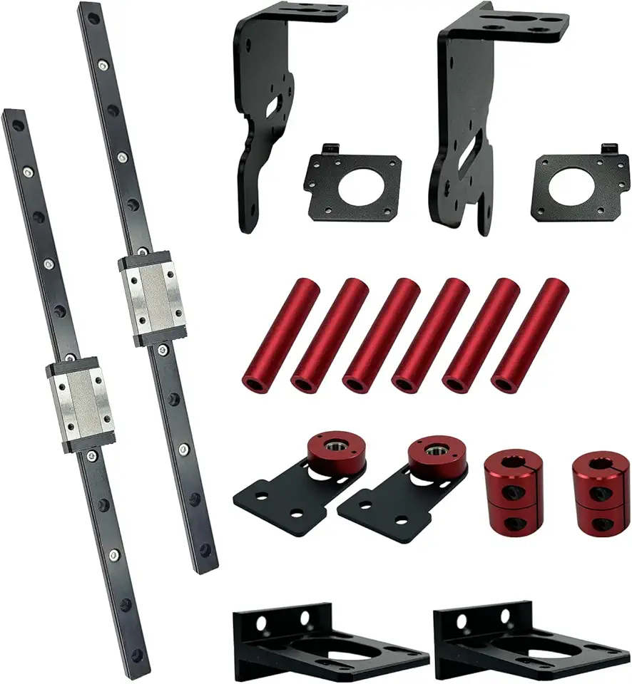Kit De Trilho De Guia Linear Mgn12H De Eixo Z Duplo 3.0 Upgrade Para Impressora 3D Ender3 S1 E S1 Pro Inclui Todos Os Acessórios De