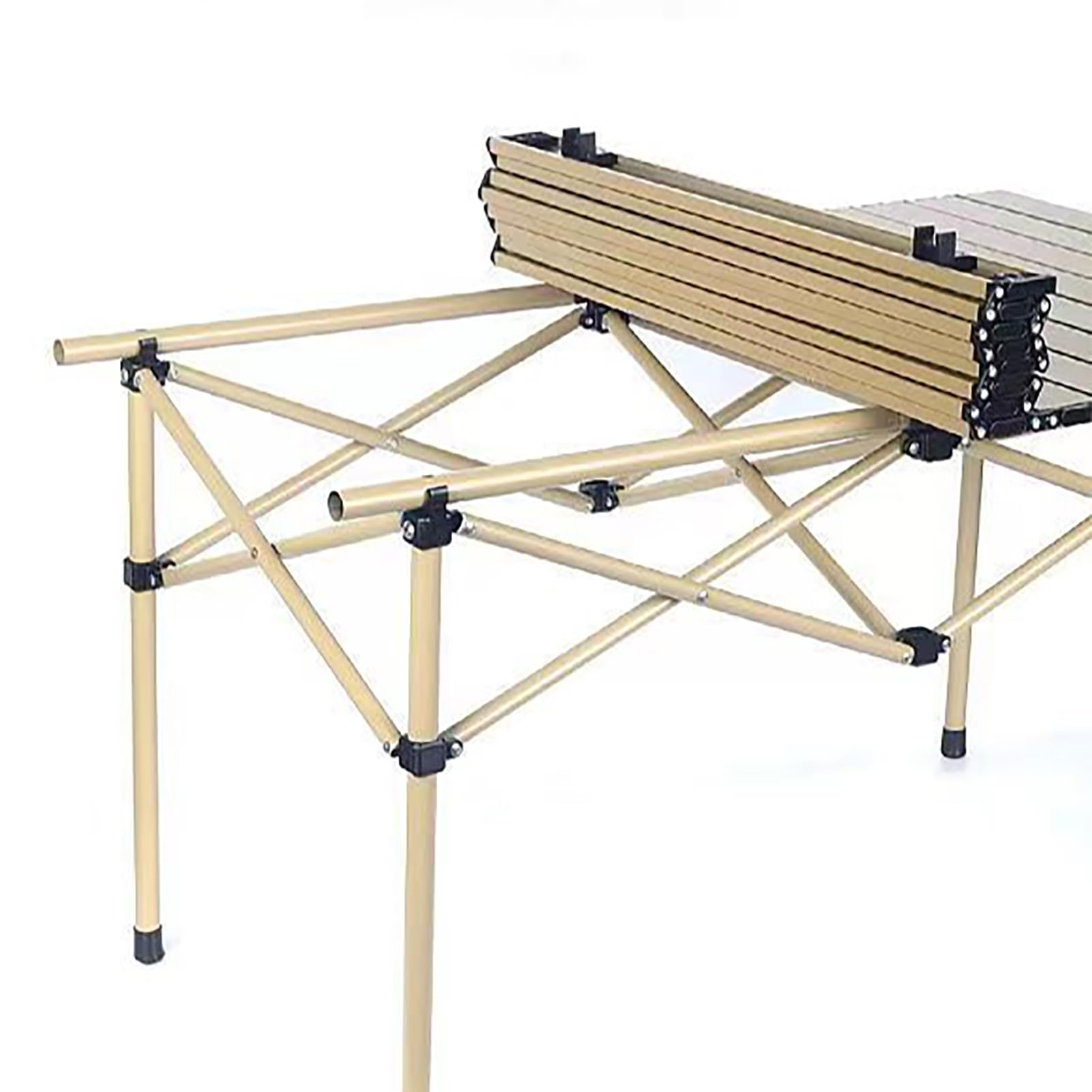 Tavolino Portatile Ripiegabile con Borsa 120x52x50cm, Tavolo da Pieghevole Regolabile in Altezza, Tavolo da Campeggio Leggero, Stable Salvaspazio, per Picnic, Spiaggia, Viaggi, Pesca, Esterni
