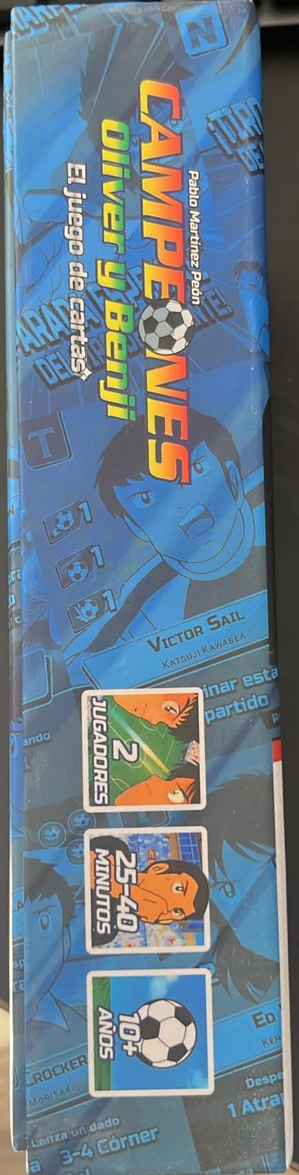 Juego de Cartas Campeones Oliver y Benji | Duelo New Team vs Toho | Juego de Fútbol para Niños +10 Años y Fans Retro | Regalo Ideal con Dados, Cartas Especiales y Marcador de Partidos