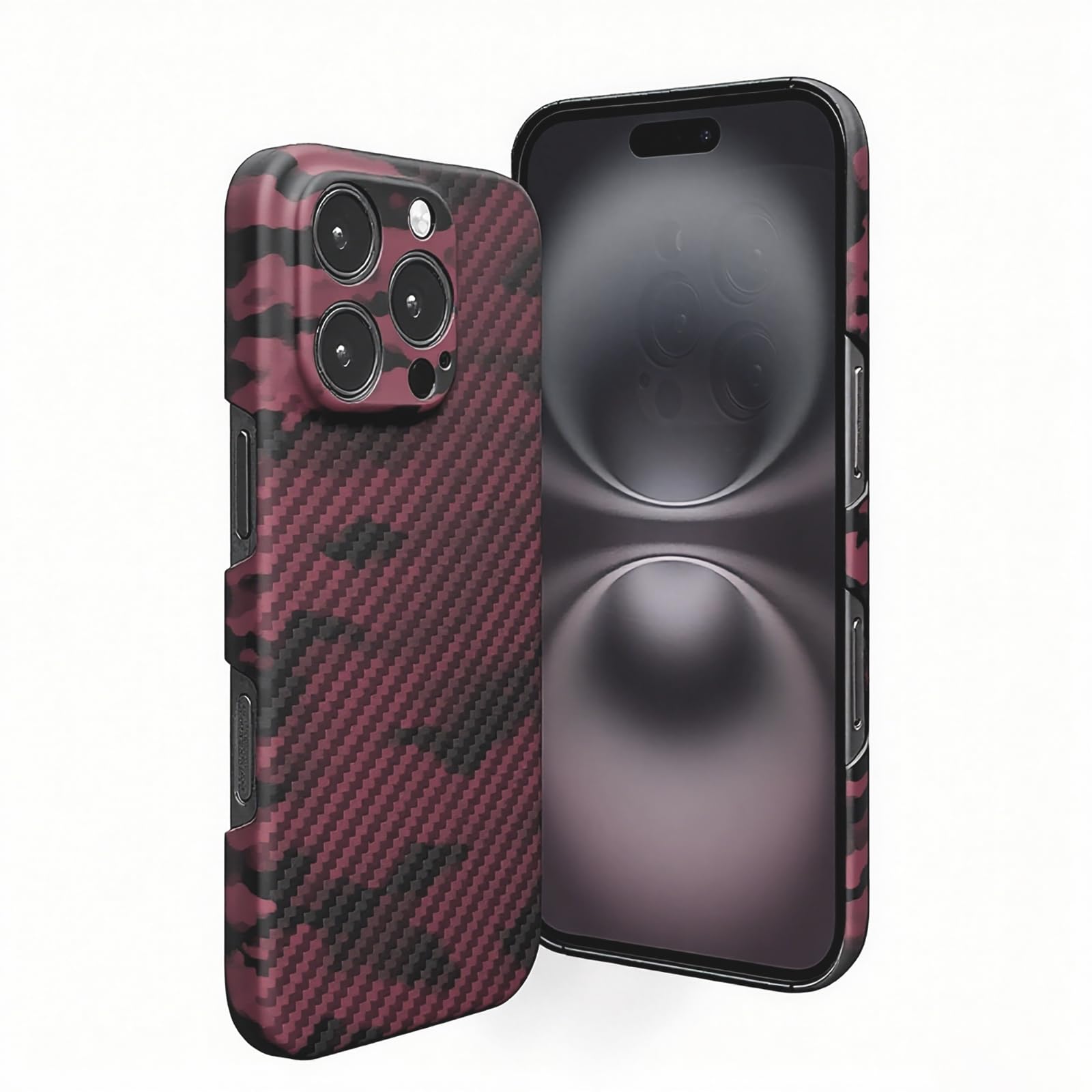 Coque fibre d aramide iPhone 16 Pro Max fine anti rayures