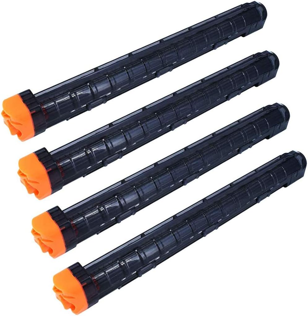 12-Round Magazine, 4 Pack Round Magazines Bullet Clips for Nerf Rival (Black)