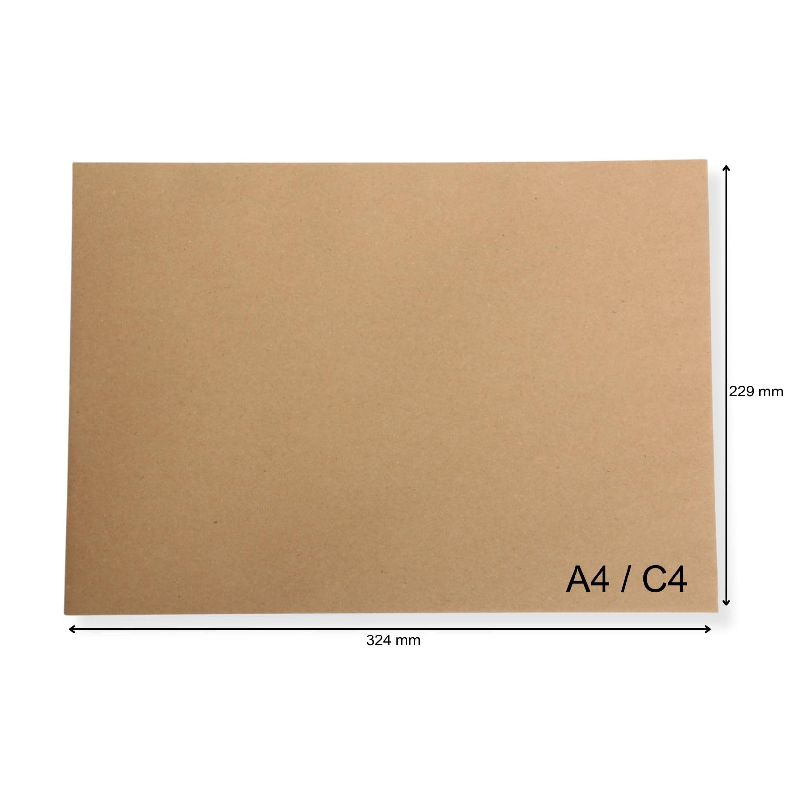 750 St. Versandtaschen Briefumschläge C4 braun haftklebend ohne Fenster 229x324 mm HK