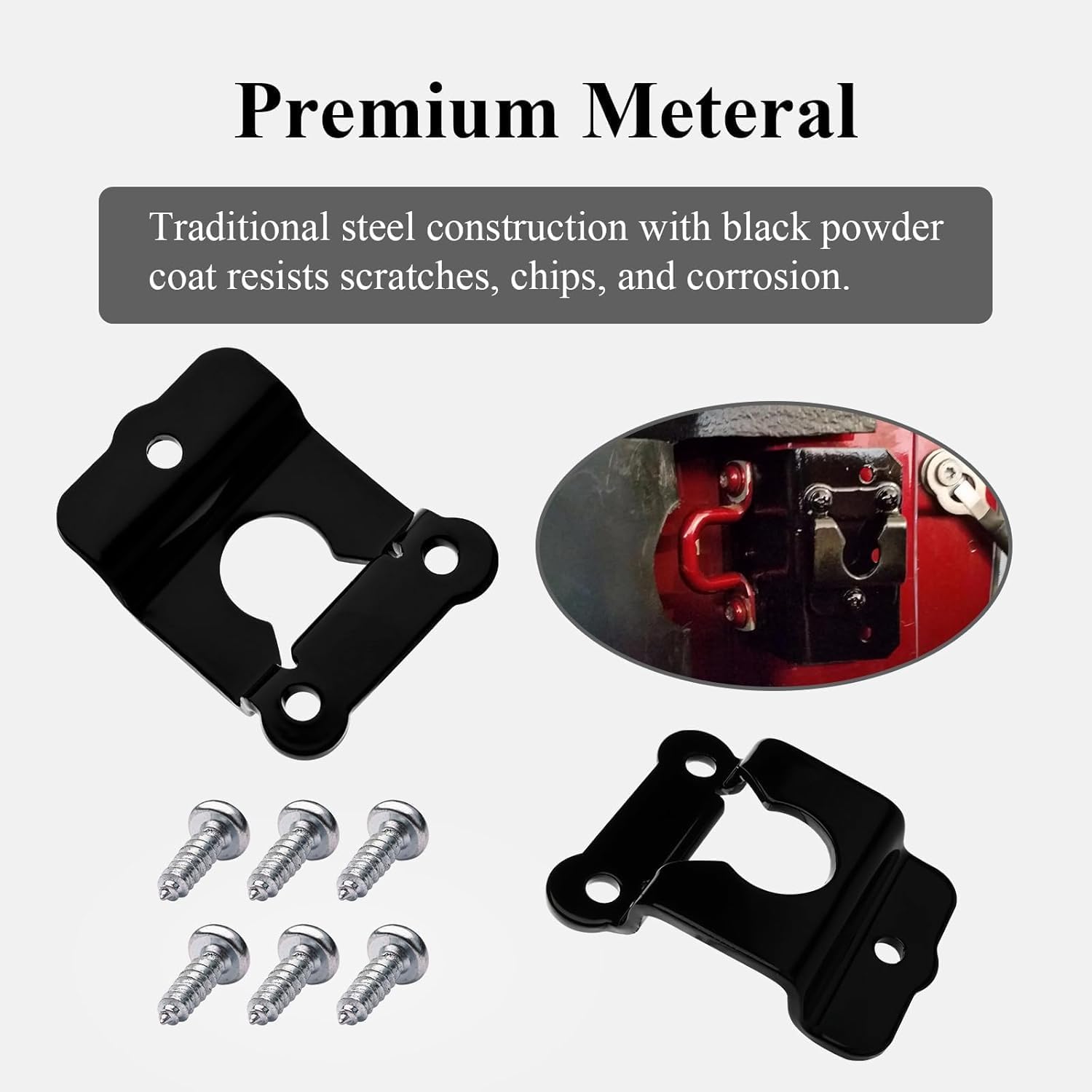 74604-01A No Drill Bracket Mounting Kit, Fit for AMP Research Bed Xtender Max, Sport and Moto 1984-2024 All Models, Truck Bed Tailgate Extender Hardware, Universal, 2 Pcs
