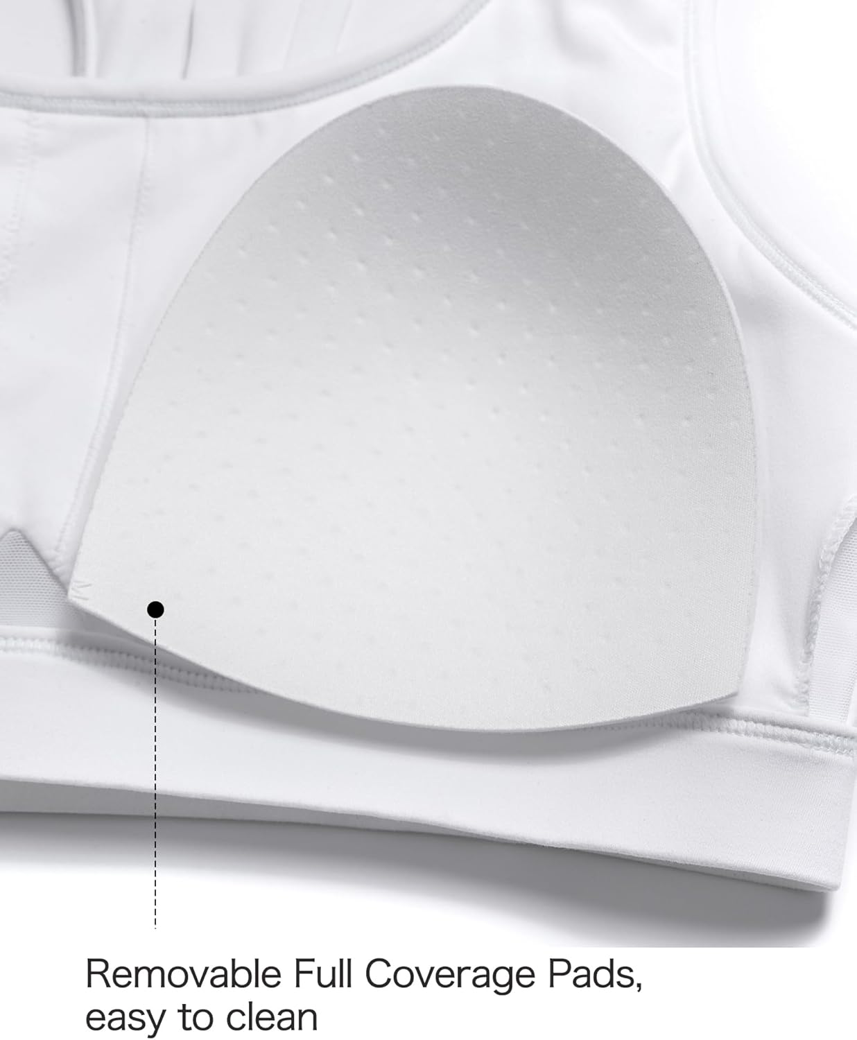 Yvette Yoga Sports Bras for Women Hollow Racerback Light Support Low Impact Paded Bra with Removable Pads - Image 5