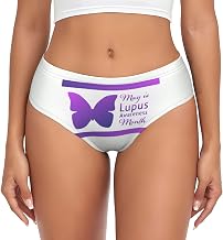 May Is Lupus Awareness Month Women'S Underwear Soft Stretch Briefs Full Coverage Mid Waisted Panties