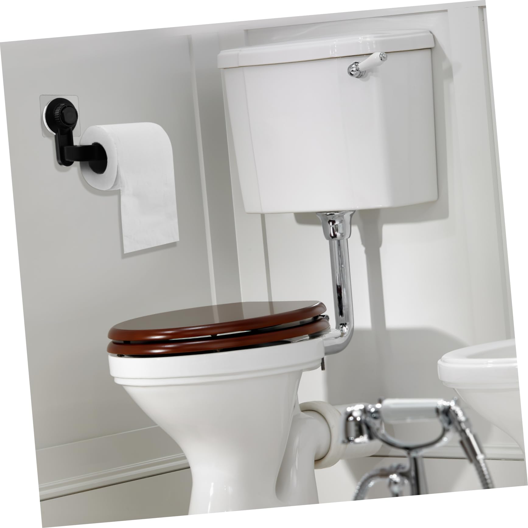 Toallero negro mate montado en la pared para baño con dispensador de papel higiénico, accesorios de RV y soporte de papel de seda, soporte de rollo para el hogar para baño
