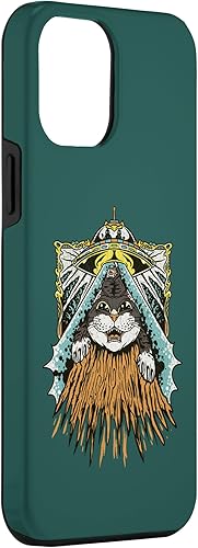 Miniatura 3 de Funda retro para iPhone 13 Pro Max Alien Abduction Cat Funny Kitty Outer Space Aliens