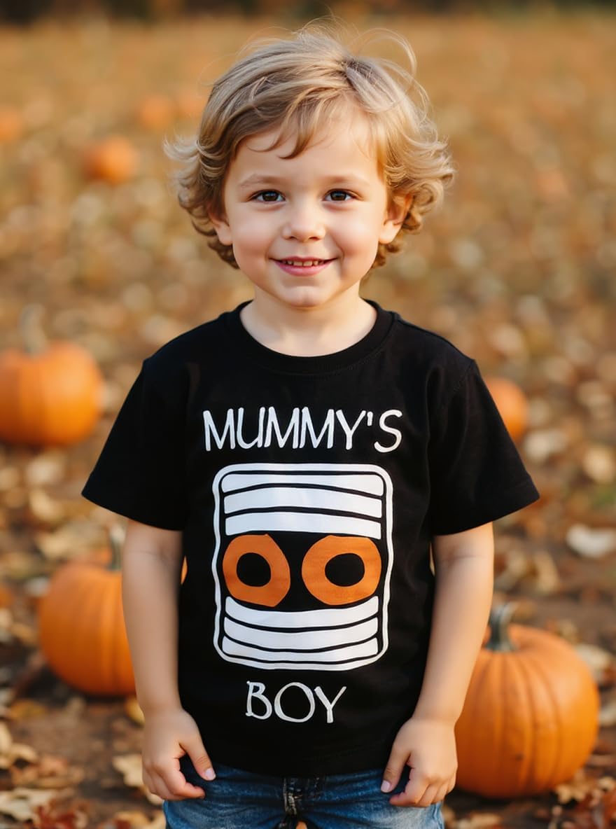 Boys Short Sleeve Funny Graphic Tees for Toddler to Big Kid image 2