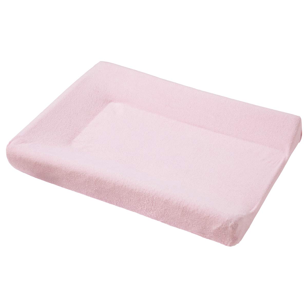 babyCalin Fasciatoio Luxury Star Grey 50 x 70 cm - Con tabella altezza stampata, 0.6 milliliters, 1 Piece, 1 & Copri Materasso Fasciatoio Rosa 50 X 70 cm