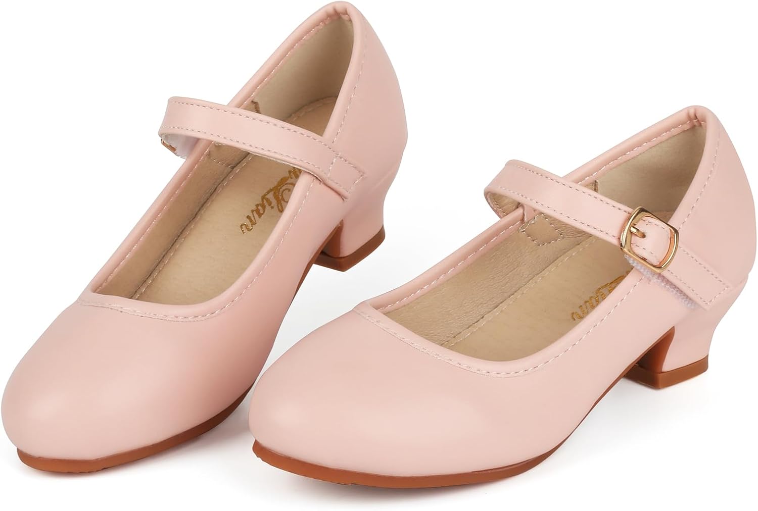 ChuLian Girls Dress Shoes Mary Jane Ballet Flats | Little Big Kids Flower Girl Low Heels School Wedding Party Shoes