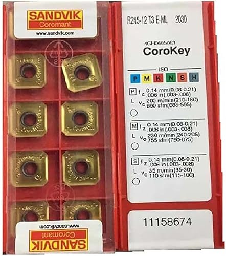 Sandvik Coromant 100% original R245 R24512T3E ML 2030 12T3E AL H10 12T3E PL 530 