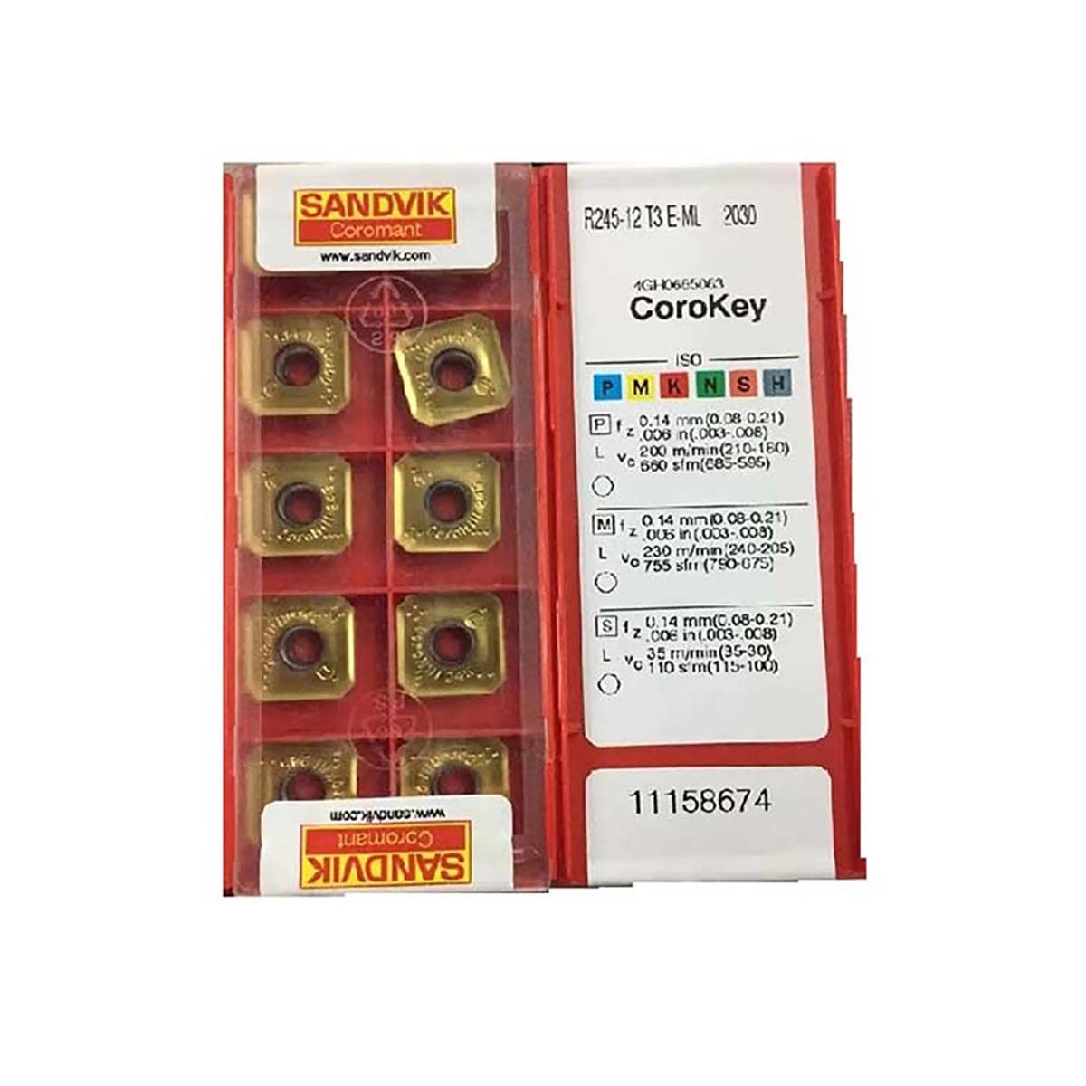 Sandvik Coromant R245-12 T3 E-ML 1040 10 【公式通販】