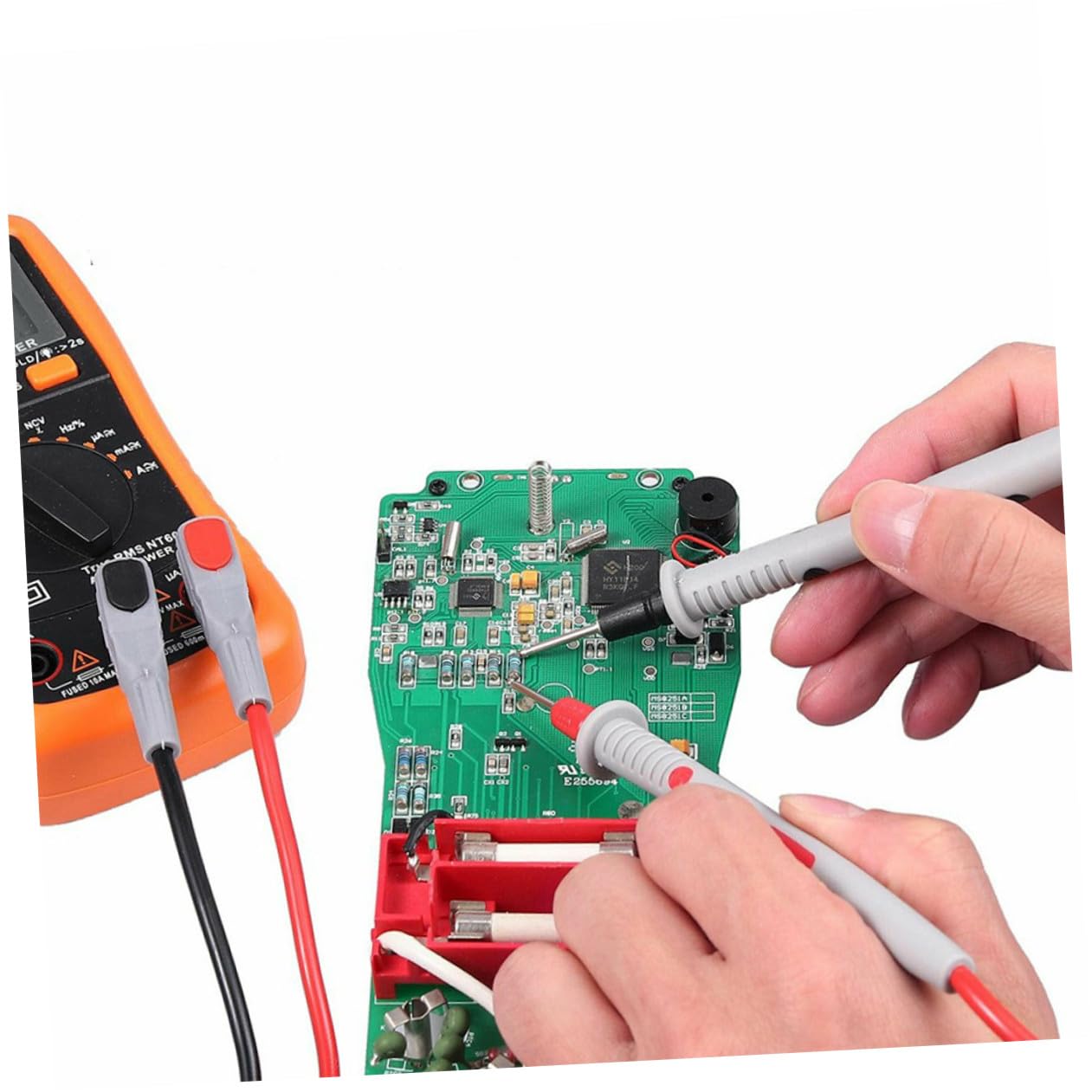 Kit Puntali Tester Multimetro Set Affidabile 21 in 1 Clip Coccodrillo Elettrica in PVC per Test Elettrici Professionali