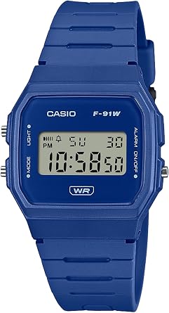 Casio Watch Casio Classic Domestic Regular ProductBiomass Plastic Used F-91WB, blue