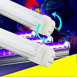 Polarstar (極星)【10本】ブラックライト UV led蛍光灯 T8 直管形 LEDライト (口金回転式) グロー式工事不要(透明カバー) ブラックライト 蛍光灯 交換 紫外線ライト led 投光器 バーライト パーティー カラオケ 舞台 ステージ照明 偽札かんべつき 専用 (120cm「40形相当」「消費電20W」,T8 直管型 口金回転 (透明カバー))(ヒント:購入後3〜7日でお届け)