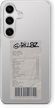 Multitronic Samsung Galaxy A25 Uyumlu Gorillaz Alb m Fi i Tasar m Bask l   effaf K l f