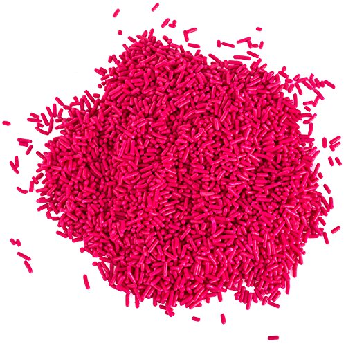 Pink Sprinkles - 1.6 Lb - Pink Sprinkles Bulk - Pink Sprinkles Jimmies - Dessert Toppings For Mothers Day, Birthdays, Baby Showers And More! #TOP5