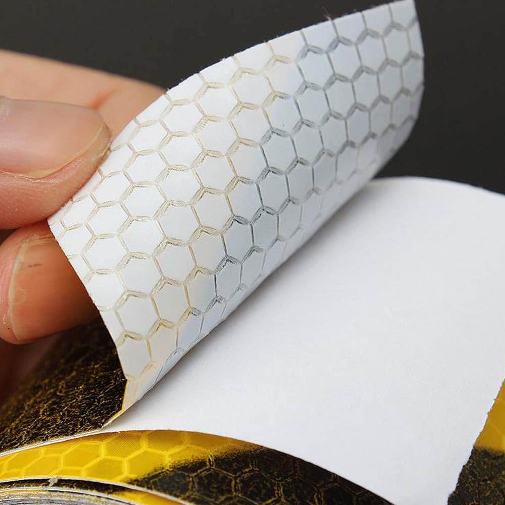 30ft X 2"Reflective Tape Honeycomb Safety Conspicuity Caution Warning Sticker Hazard Caution Tape Yellow/Black