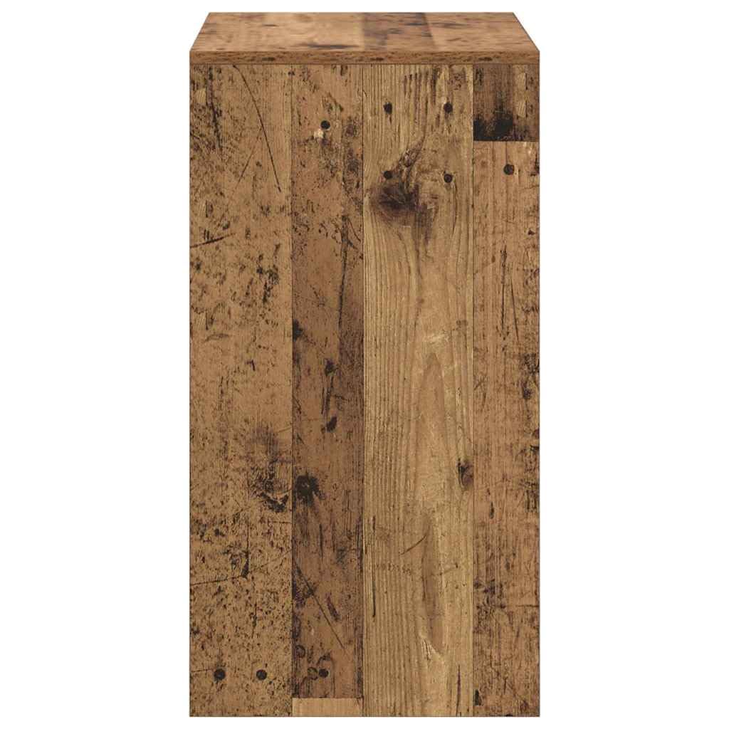 Scrivania in legno anticato, 60 x 40 x 76 cm, struttura in legno, postazione di lavoro compatta, per ufficio, casa, studio, laptop, computer, gaming, con superficie di lavoro efficiente e