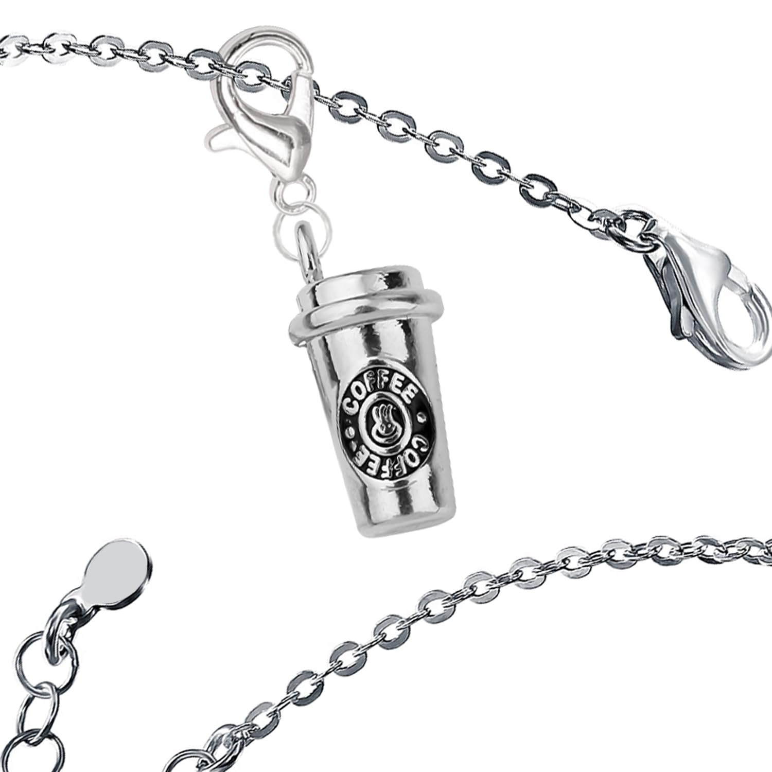 2Pcs Coffee Cup Keychain - DIY Key Charm Gifts for Coffee Lovers, Keychain Accessories Decoration for Men and Women