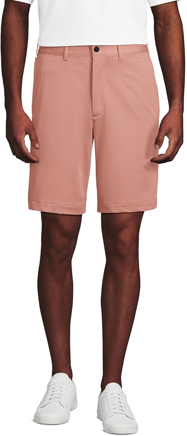 Lands' End Men's Traditional Fit 9" Flex Performance Golf Shorts