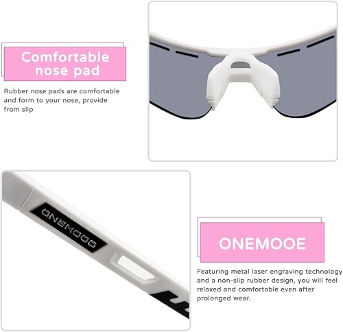 Miniatura 4 de NIGHTSOFT Gafas de sol deportivas polarizadas para hombres y mujeres, protección UV400, gafas de ciclismo para jóvenes, gafas para béisbol y golf