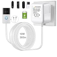 Vista 9 de Timbre de video negro, transformador de potencia especial, adaptador de corriente para timbre de puerta de 18V500MA, compatible con Ring, Nest