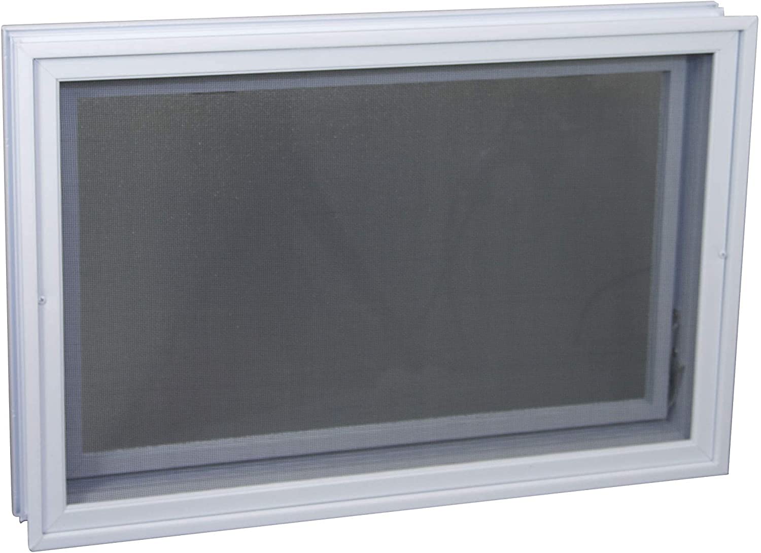 Finestra di ventilazione per l'inserimento in una parete di vetro, mattoni o blocchi di cemento | Dimensioni cm 57,9x38,4x8 | Sostituisce 6 blocchi di vetro 19x19x8 cm | Unità vendita 1 finestra