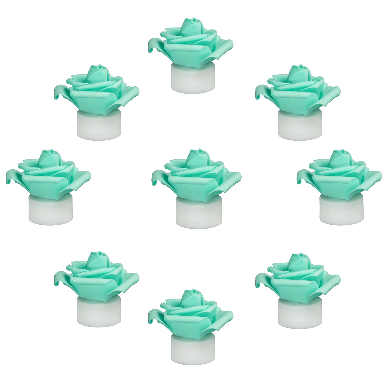 Velas LED de té SupBri pack de 12 con pétalos de rosa artificiales 7