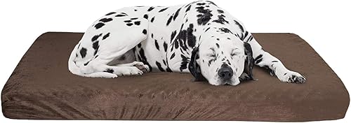 Miniatura 6 de PETMAKER - Cama ortopédica para perros, cama para mascotas de 2 capas para suelo, perrera o jaula con funda extraíble lavable, cama para perros